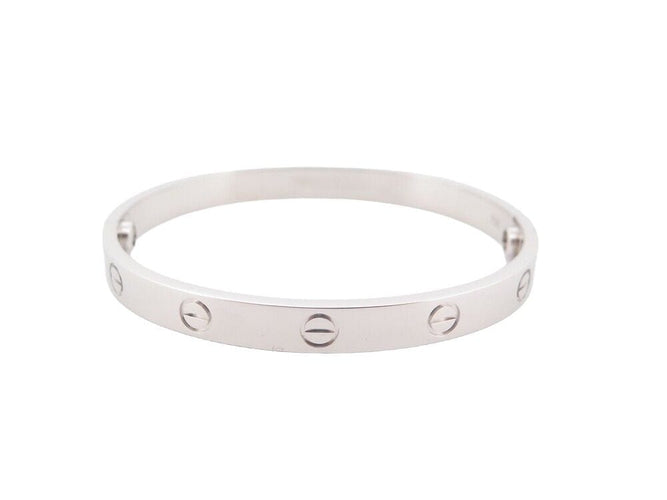 Bracelet Bracelet CARTIER Love 17 cm en or gris 18k 58 Facettes 252503