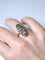 Bague marquise ancienne en or rose, argent, et diamants 58 Facettes