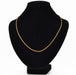 Yellow gold filed curb chain necklace 58 Facettes 15-244
