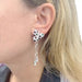 Earrings Cartier earrings, "Caresse d'Orchidée", white gold, diamonds, colored stones. 58 Facettes 33023