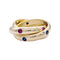 Bague 51 Bague Cartier, "Constellation", or jaune, gemmes de couleur. 58 Facettes 33212