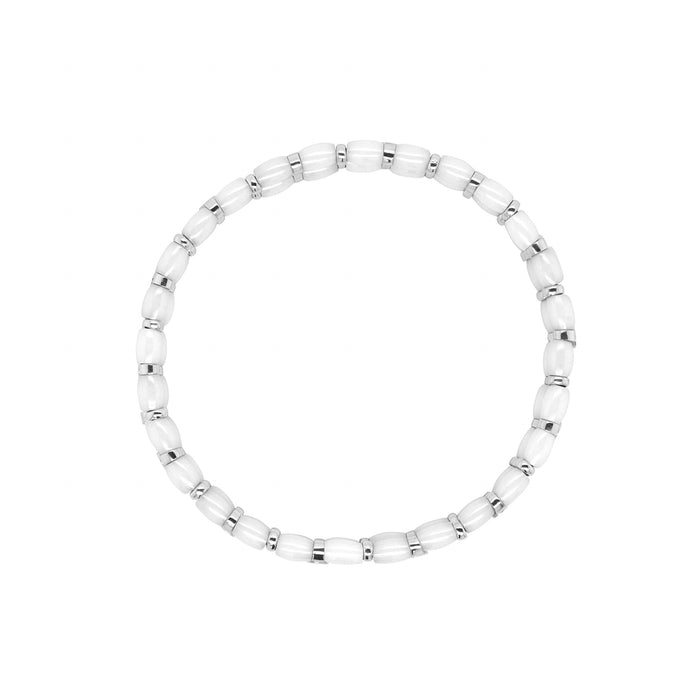 Bracelet Bracelet Brillant Céramique Blanche Diamants 58 Facettes 62100096
