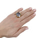 Ring 53 Pomellato ring, Claw, yellow gold, diamonds, aquamarine. 58 Facettes 32471