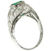 Ring 59 Engagement diamond, emerald 58 Facettes 16144-0061