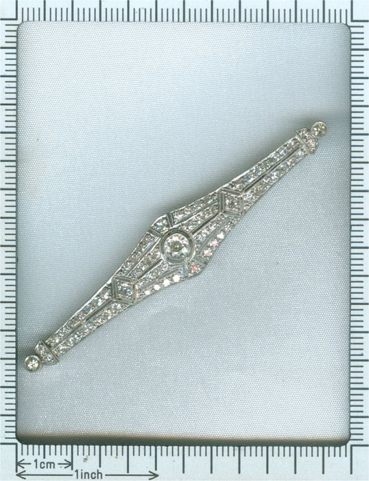 Broche Broche barrette diamants Art Déco 58 Facettes 19309-0109
