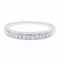 Bague 54 Bague Alliance Or blanc Diamant 58 Facettes 2294373CN