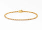 Bracelet Bracelet riviere en or jaune et diamants 58 Facettes