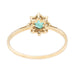 Ring 52 Marguerite Ring Yellow Gold Emerald 58 Facettes 2301600CN