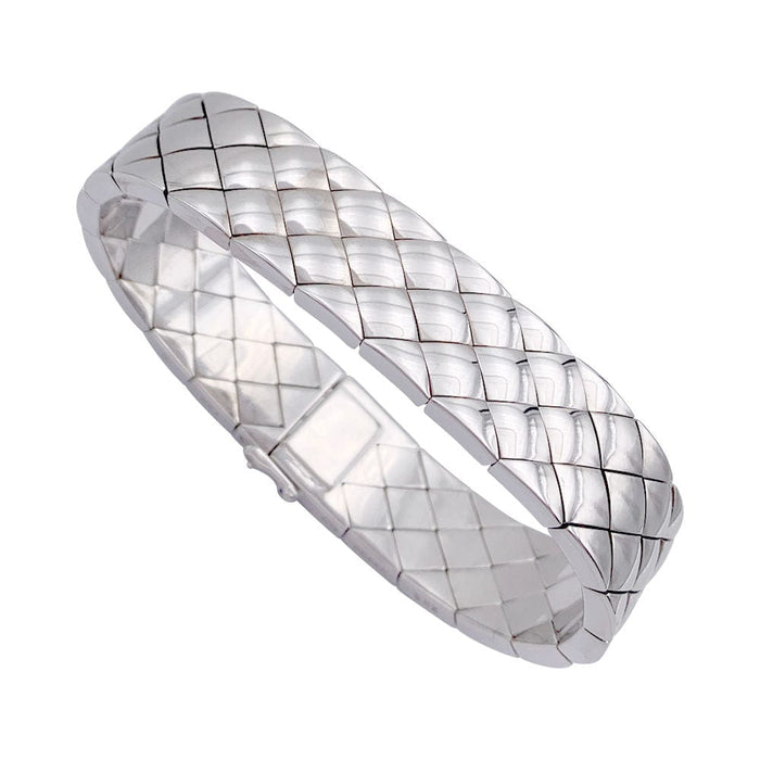 Bracelet Bracelet Chanel, "Matelassé", or blanc. 58 Facettes 32189