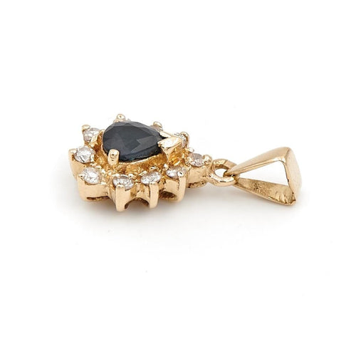 Collier Pendentif Or jaune Saphir 58 Facettes 1969318CN