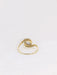 Ring 54 Swirl ring Yellow gold Diamond 58 Facettes J154