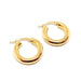 Yellow gold hoop earrings 58 Facettes