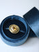 Citrine spiral ring on hammered gold 58 Facettes