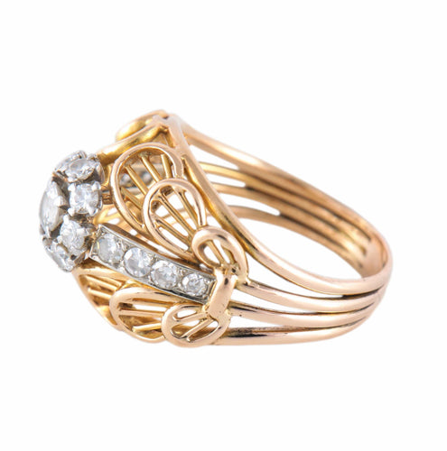 Bague BAGUE "IMPERIALE" OR & DIAMANTS 58 Facettes BO/220091 NSS