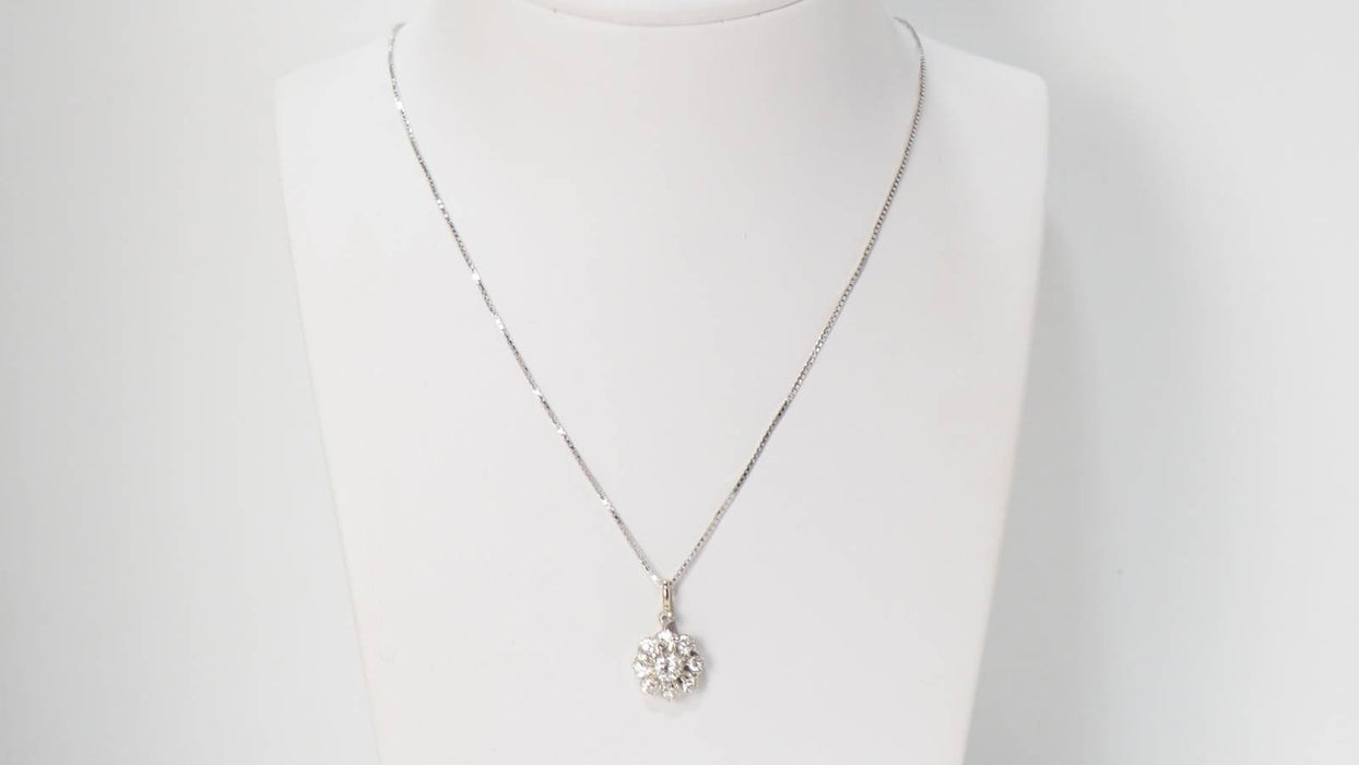 Collier Collier/pendentif marguerite diamants 58 Facettes 32111