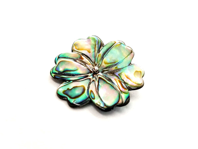 Broche Broche Or blanc Nacre 58 Facettes 593201CD