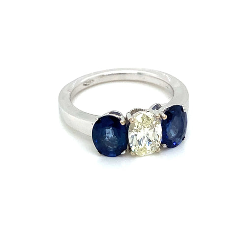 Bague 55 Bague Saphir Diamant 58 Facettes