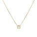 Necklace Dinh Van necklace, “Le Cube”, yellow gold, diamond 58 Facettes 32681
