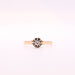 Ring Solitaire Ring sun setting Diamond two Golds 58 Facettes