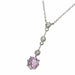 Untreated Natural Pink Sapphire Diamond Pendant Pendant 58 Facettes 23073-0149