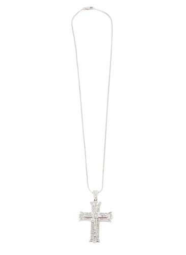 Collier COLLIER PENDENTIF CROIX OR & DIAMANTS 58 Facettes BO/220113 NSS