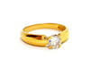 Bague 55 Bague Solitaire Or jaune Diamant 58 Facettes 06362CD