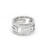 Ring 53 / White/Grey / 750‰ Gold “Parentesi” ring BVLGARI 58 Facettes 150037SP