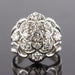 Bague 48 Bague rétro diamants fils d'or blanc Jean Eté 58 Facettes 20-319-48