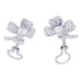 Earrings Fred earrings, “Clovers”, white gold, diamonds. 58 Facettes 32623
