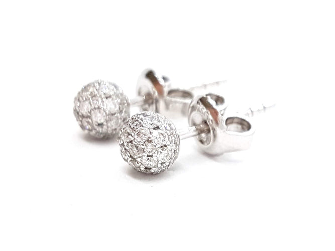 Boucles d'oreilles Boucles d'oreilles Or blanc Diamant 58 Facettes 578647RV