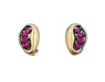 Vintage Gold Silver Ruby Clip-on Earrings 58 Facettes