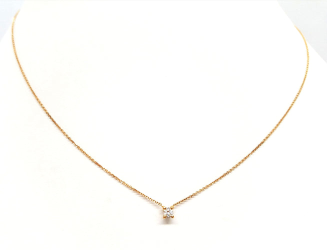 Collier Collier Or rose Diamant 58 Facettes 578739RV