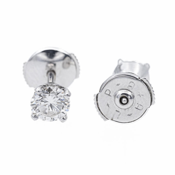 Boucles d'oreilles Boucles d'oreilles Puces Or blanc Diamant 58 Facettes 2303211CN