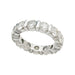 Bague 54 Alliance or blanc et diamants. 58 Facettes 31169