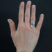 Ring 52 Aquamarine ring white gold 58 Facettes 21-596B
