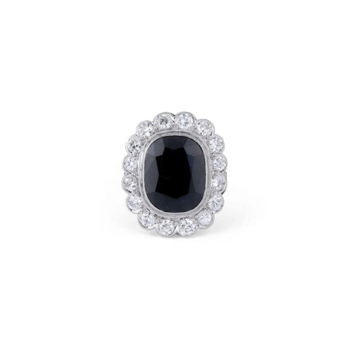 Bague 50 Bague Margueritte Platine Saphir Diamant 58 Facettes 1