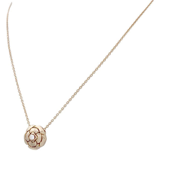 Collier Collier Chanel, "Extrait de Camélia", or rose, diamant. 58 Facettes 32947