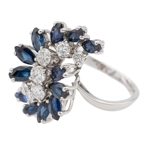 Bague 59.5 Bague Fleur Or blanc Diamant 58 Facettes 1505941CN