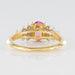 Bague 50 Bague saphir rose et diamants brillants 58 Facettes G49-8184685-50-1