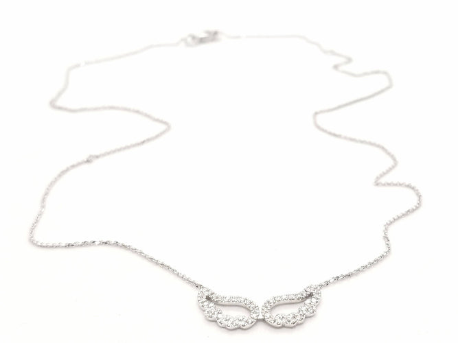 Collier Collier Aile d'ange Or blanc Diamant 58 Facettes 579302RV