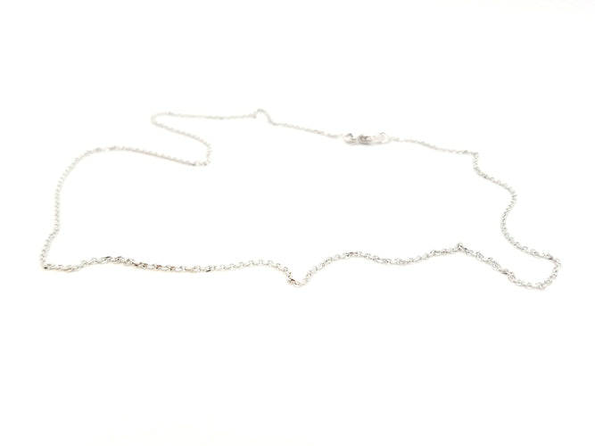 Collier Collier Chaînette Or blanc 58 Facettes 716805RV