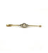 Yellow and white brooch / 750 Gold Gold Diamond barrette brooch 58 Facettes 150387R
