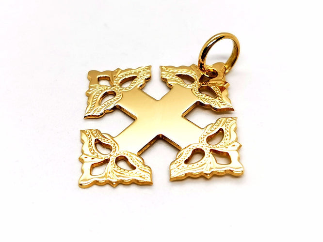 Pendentif Pendentif Croix Or jaune 58 Facettes 1212055CN