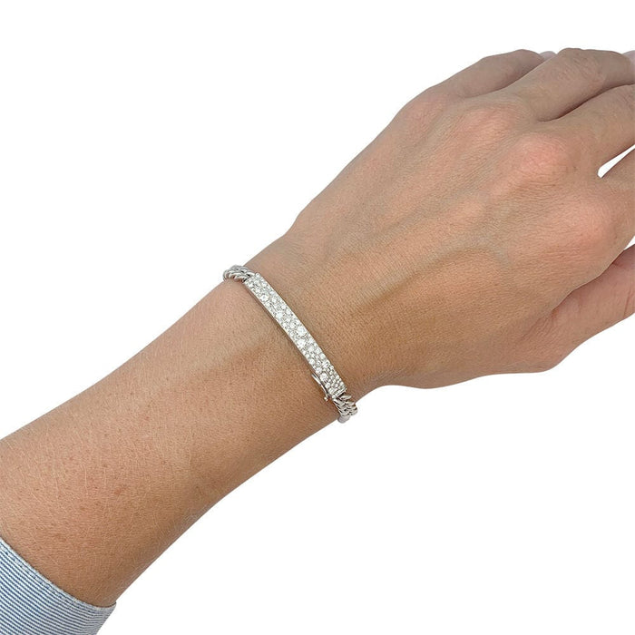 Bracelet Bracelet Dior, "Gourmette", or blanc, diamants. 58 Facettes 31813