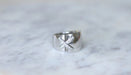 Ring 52 CHAUMET - “Crossed links” ring White gold Diamonds 58 Facettes