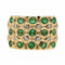 Bague 51 Bague Bandeau Or jaune Emeraude 58 Facettes 2734049CN