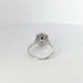 Ring White gold diamond and sapphire ring 58 Facettes 25585