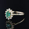 Bague 52 Bague marguerite émeraude diamants 58 Facettes 21-772