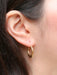 Boucles d'oreilles Créoles Or jaune godronné 58 Facettes J275
