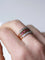 Bague Victorienne triple anneau en or rose, platine, rubis et diamants 58 Facettes